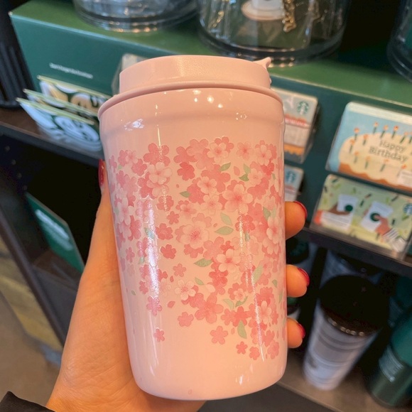 Starbucks 2026 Cherry Blossom Tumbler 12 oz Pale Petal Hue Color - Picture 3 of 6